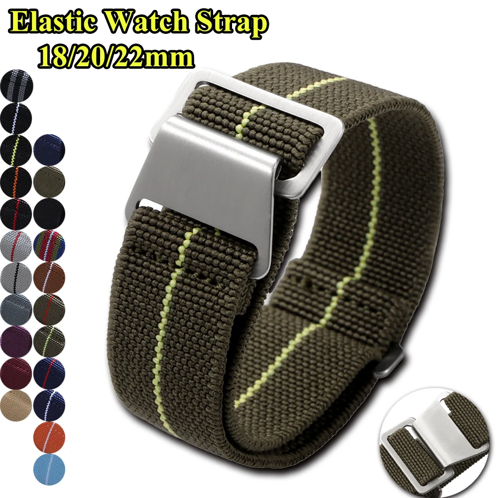 Nato Strap Nylon - Bracelet de montre élastique 18mm 20mm