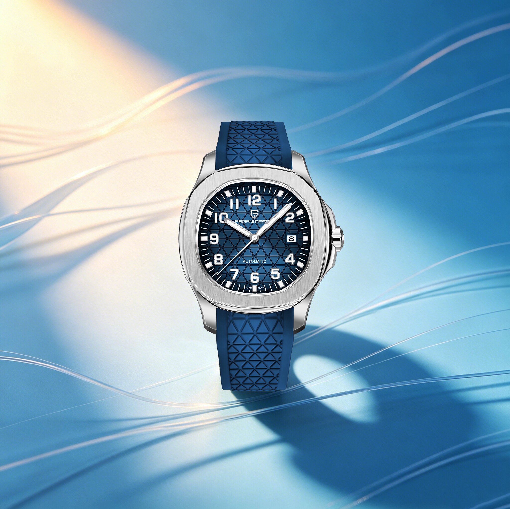 Rubber Strap Diver - Montre mécanique PAGANI DESIGN pour homme,