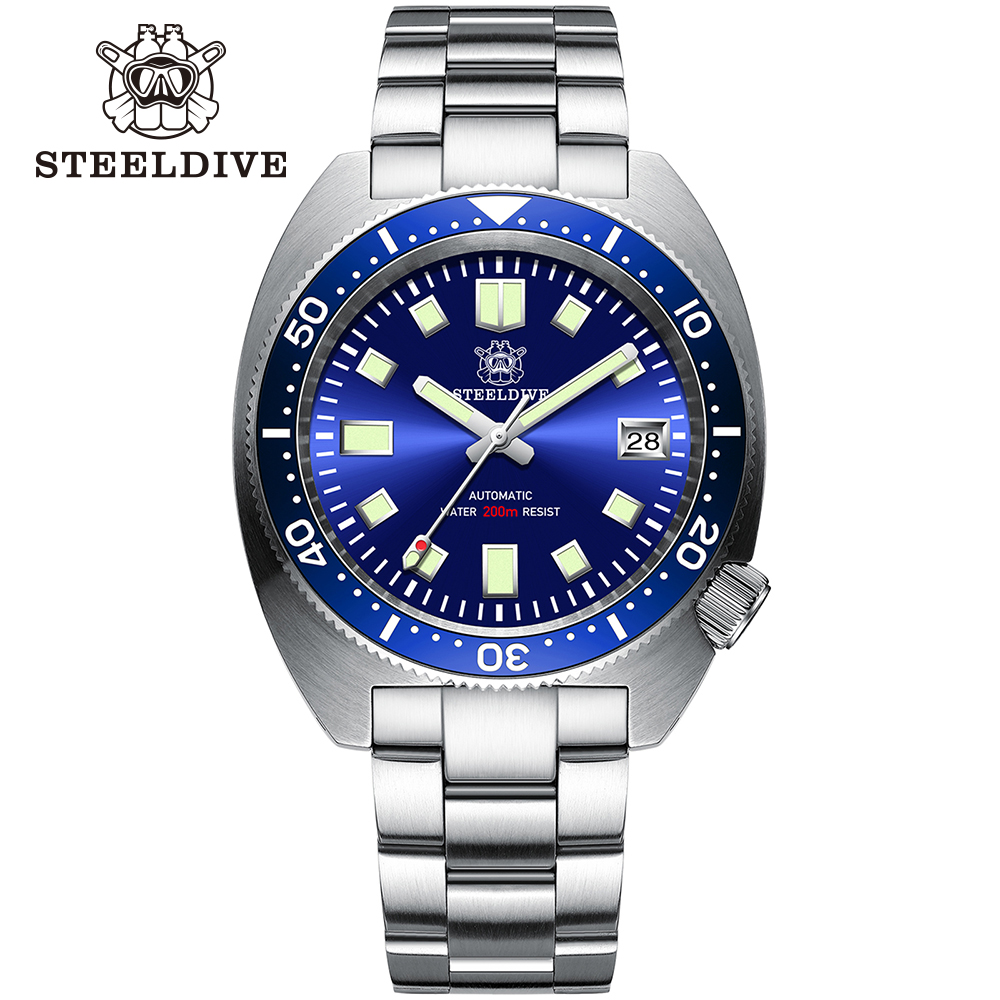 Seiko Watch Prospex - STEELDIVE 42mm mince Abalone SD1977 verre