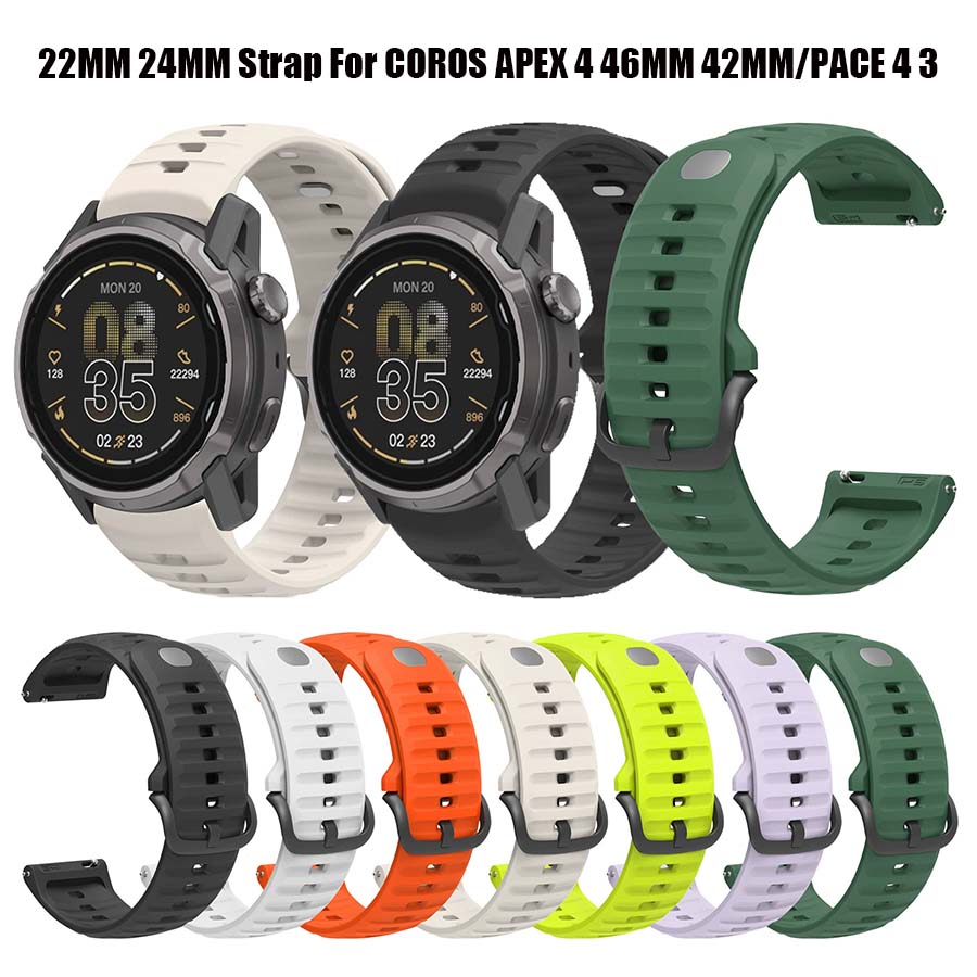 Silicone Watch Band 22Mm - Bracelet de remplacement en silicone pour