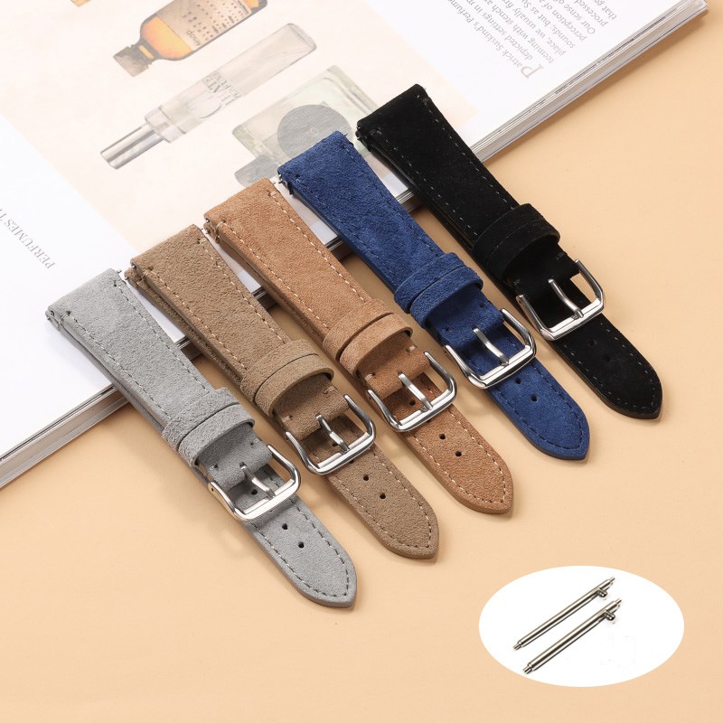 Bracelet de montre en cuir sué - Suede Strap Watch avis et prix