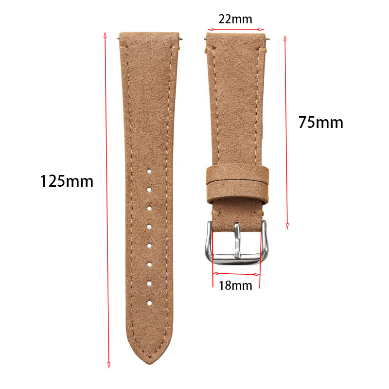 Bracelet de montre en cuir sué - Suede Strap Watch avis et prix