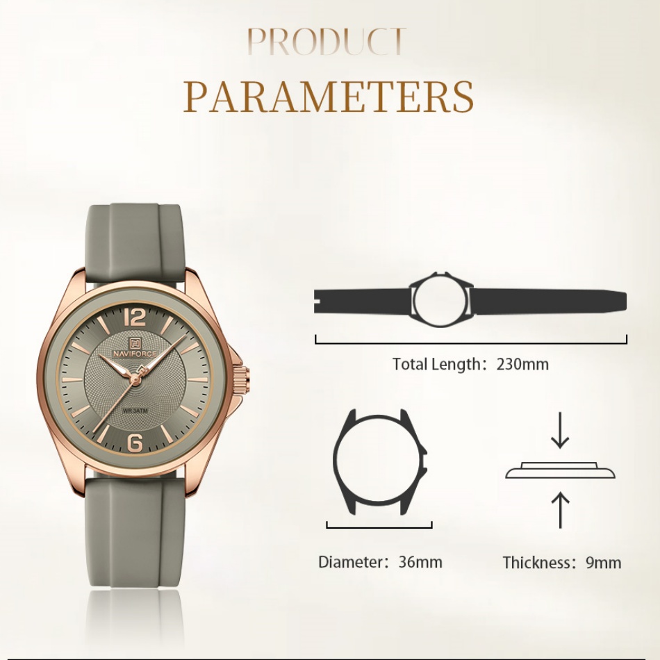 Montres pour femmes NAVIFORCE, - Silicone Band Women avis et prix