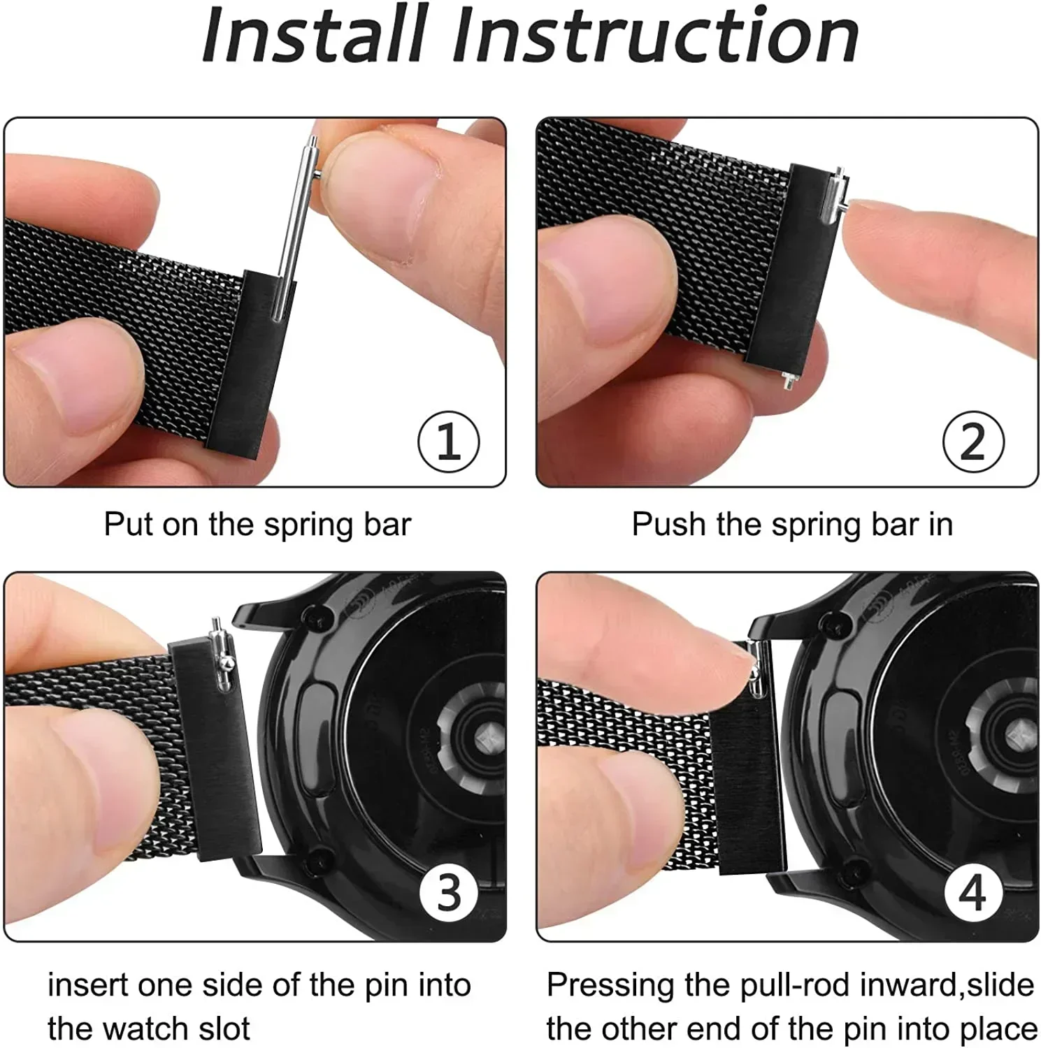 Boucle milanaise 20mm 22mm pou - Milanese Loop Magnetic avis et prix